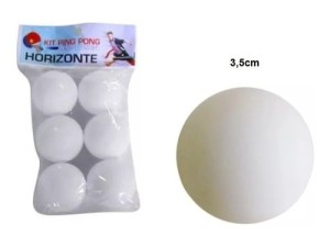BOLA DE PING-PONG HORIZONTE  CORES C/6 COD.PS2