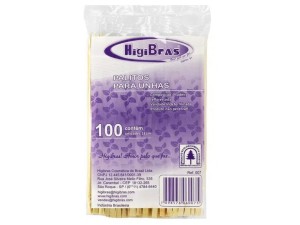 PALITO DE UNHA HIGIBRAS  PT C/ 100 COD. 007