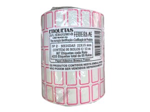 ETIQUETA DE PRECO 13 M. Nº 2 TAM.PQ/MD C/5