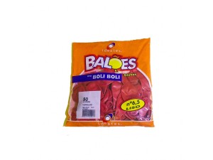 BALAO BOLI BOLI LISO COR IND. C/50 VERM