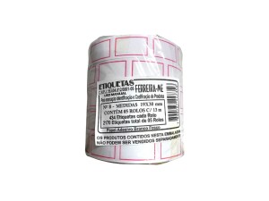 ETIQUETA DE PRECO 13 M. Nº 8 TAM. MD. C/5